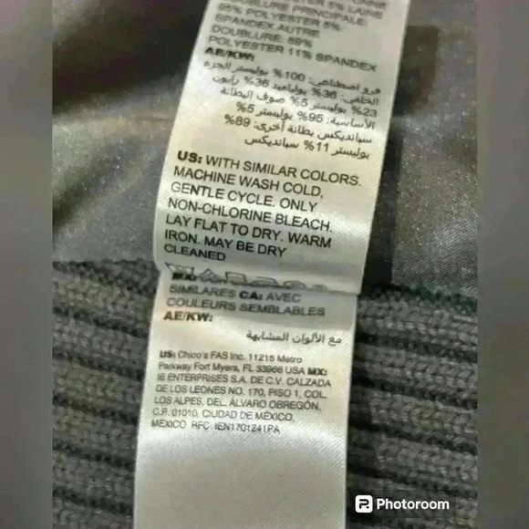 White House Black Market Gray Faux Fur Vest Women’s XLP - Picture 7 of 7